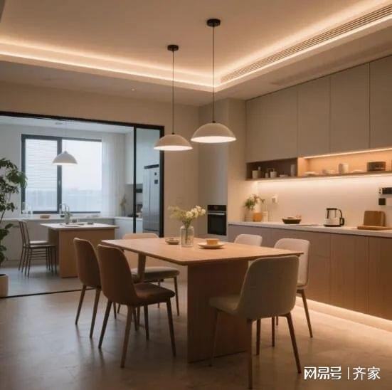 现代简约餐厅温馨到犯规！AG真人平台哇塞 这家的(图1)